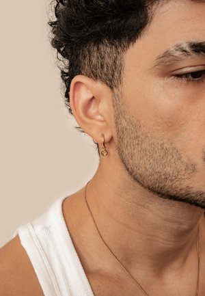 Hey Happiness, SMILEY CHARM - Earrings - gold-coloured