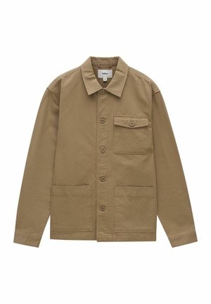 Dobber AXEL PREMIUM OVERSHIRT - Summer jacket - dark beige mel