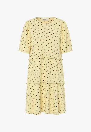 Pieces, MINI DRESS PCFLORA LAYERING - Robe de jour - french vanilla