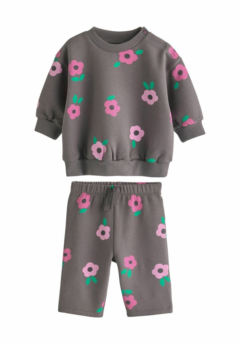 Next JOGGERS SET REGULAR FIT - Træningssæt - grey pink flower print