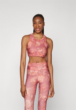 ONPASSI TRAIN TOP - Brassières de sport à maintien normal - mineral red/salmon