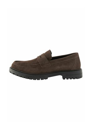SUEDE CLEATED - REGULAR FIT - Slip-ins - brown