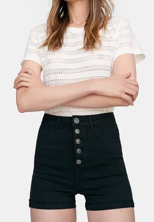 Jeansshort - black