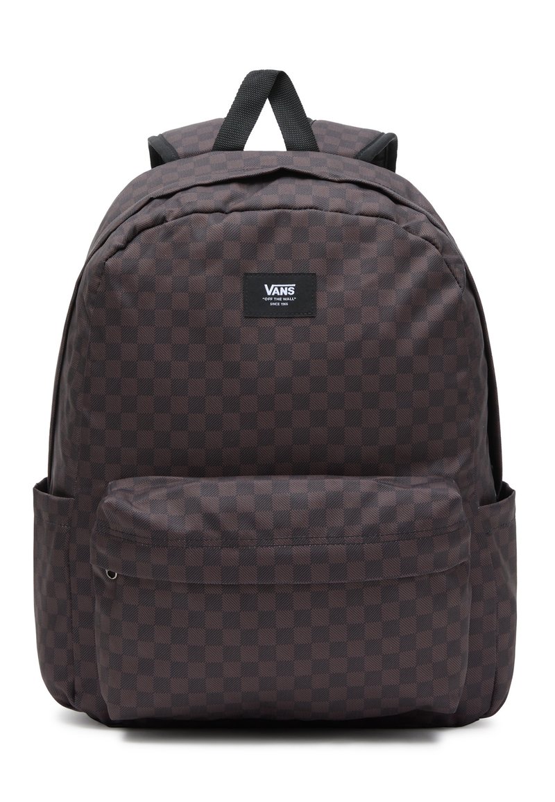 Vans OLD SKOOL CHECK - Rucksack - black charcoal/anthracite - Zalando