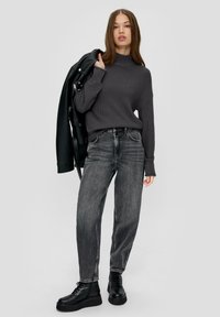 QS IM LOOSE FIT - Strickpullover - dunkelgrau