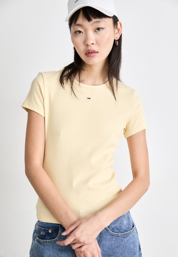 SLIM ESSENTIAL  - Print T-shirt - custard cream2