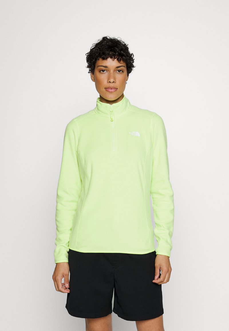 The North Face 100 GLACIER 1/4 ZIP - Camisola de lã polar - sharp green