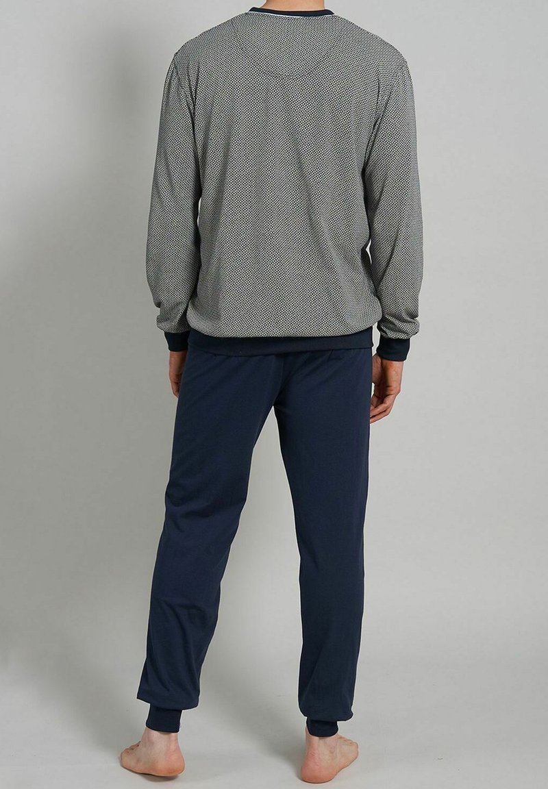Herren Pyjamas | Götzburg REINE BAUM Nachtwäsche Set navy blau gemustert/dunkelblau - SY58993 Herren Pyjamas | Götzburg REINE BAUM Nachtwäsche Set navy blau gemustert/dunkelblau - SY58993