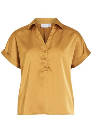 VILA, VIENNA RAVENNA - Πουκαμίσα με κουμπιά - amber gold-coloured