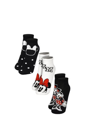 Disney, 3ER PACK DISNEY MINNIE MOUSE SOCKEN SNEAKER STRÜMPFE - Socks - schwarz weiß