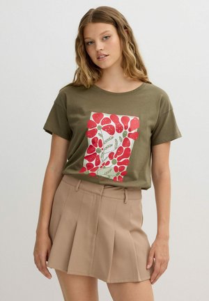 Camiseta estampada - marron