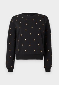 ONLATIKA O NECK - Sportska majica - black/gold coloured
