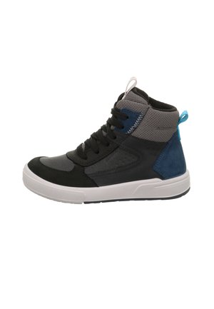 Lace-up ankle boots - grau blau
