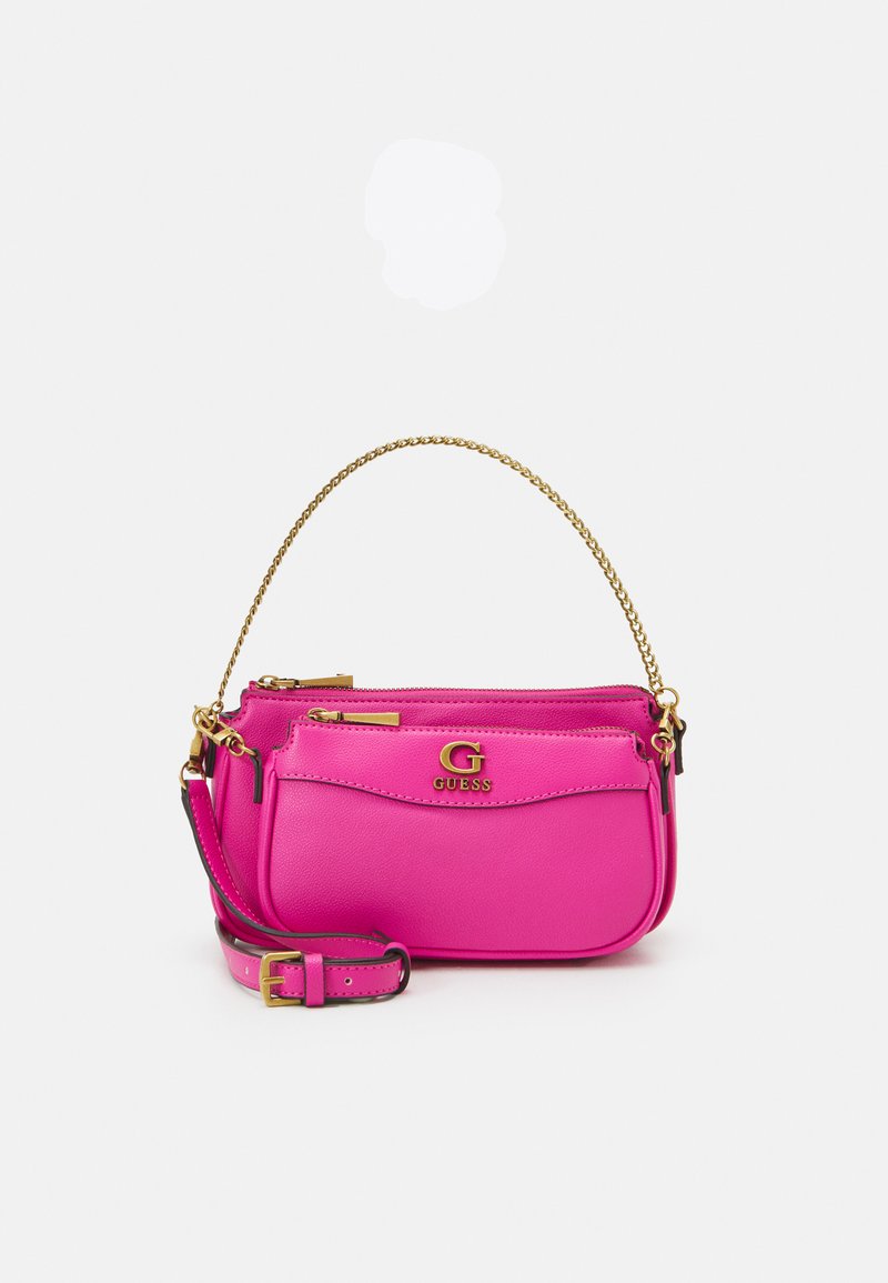 Guess NELL DOUBLE POUCH CROSSBODY SET Across body bag fuchsia/pink