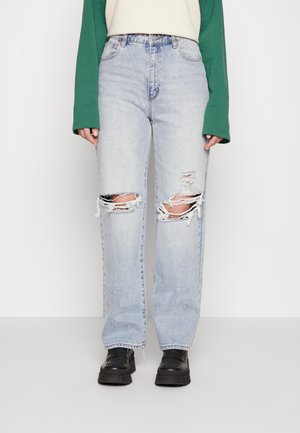 A CARRIE JOANNE RIP - Calças de ganga de perna direita - light denim