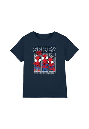 SPIDEY HIS AMAZING FRIENDS SPIDEY BOXES - Print T-shirt - dark blue