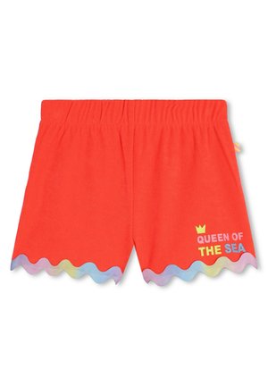 EN ÉPONGE À SEQUINS - Shorts - corail fluo