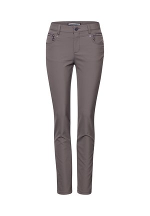 MIT ZIPPER DETAILS - Pantalon classique - braun