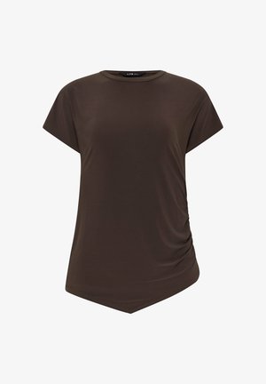 Long Tall Sally, TALL BASIC TOPS - T-shirt imprimé - chocolate