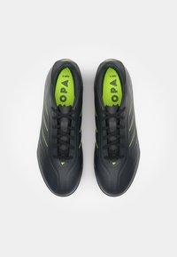 adidas Performance COPA PURE - Rasen-Fußballschuhe - core black/solid grey/lucid lemon