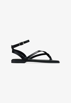 Bosanova, SANDALIAS DE DEDO NEGRAS CON PULSERA Y HEBILLA - Sandalias - black