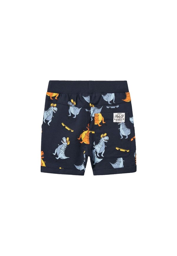 NMMVERMO AOP UNB NOOS - Tracksuit bottoms - dark sapphire aopdinosaurs2