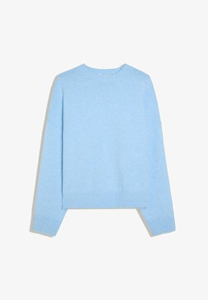 Bershka, BOXY ROUND NECK - SWEATER - Jumper - light blue