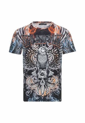Cipo & Baxx, T-SHIRT MIT DIGITALDRUCK UND REGULAR FIT STYLE - T-shirt imprimé - blau