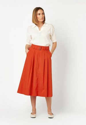 TONI STYLE MIDI SKIRT - A-line skirt - red