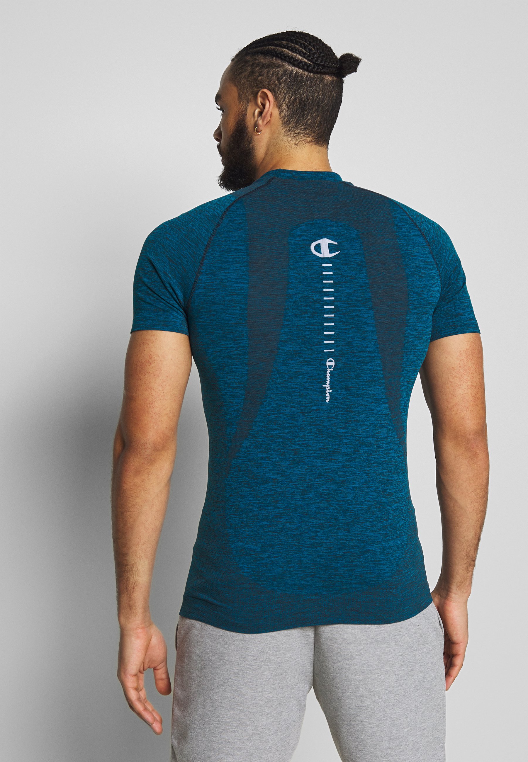 Champion SEAMLESS T shirts med print neon blueneonblå Champion SEAMLESS T shirts med print neon blueneonblå