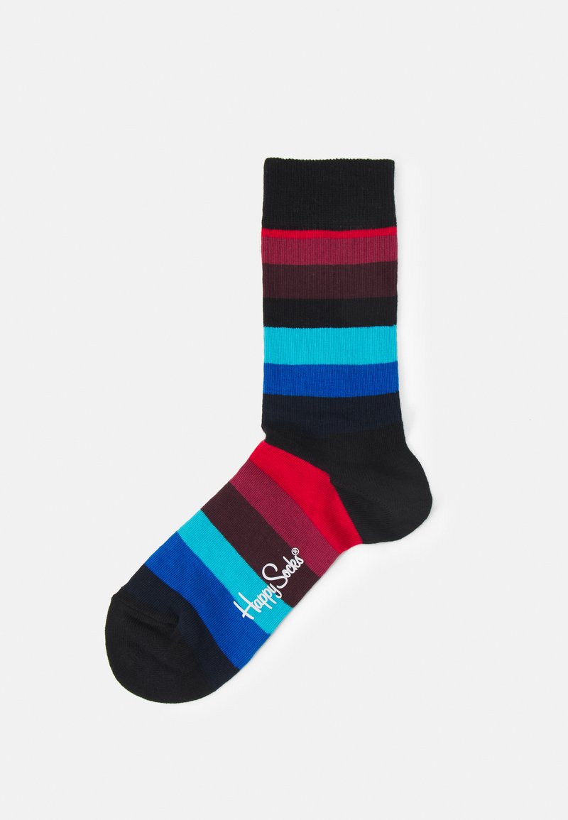 Happy Socks - STRIPE SOCK UNISEX - Chaussettes - black multi, Agrandir