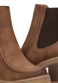 ETIKA Botines con plataforma - brown