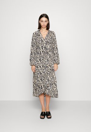 VILA Tall VILOUISA MIDI WRAP  - Φόρεμα ημέρας - birchaop zebra