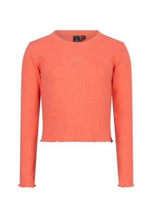 Long sleeved top - bright salmon