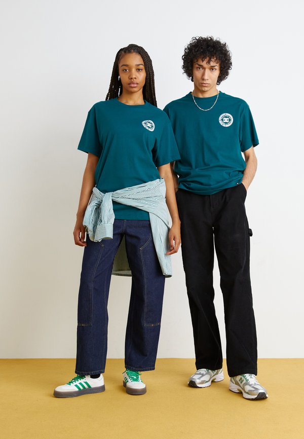 CORPO - Print T-shirt - deep teal2