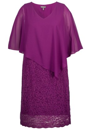 Ulla Popken DU SOIR EN BASE EN MANCHES 3/4 - Cocktailjurk - berry