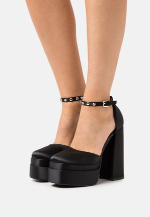 PCZIKA PLATFORM OPEN - Platform heels - black