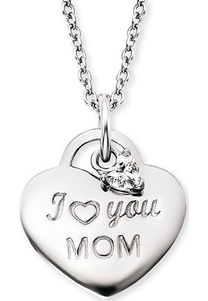 Engelsrufer ENGELSRUFER DAMEN-KETTE KETTE LOVE MOM MIT ZIRKONIA 925ER SILBER - Collana - silver