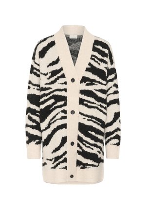 SANDRA - Neuletakki - turtledove black animal