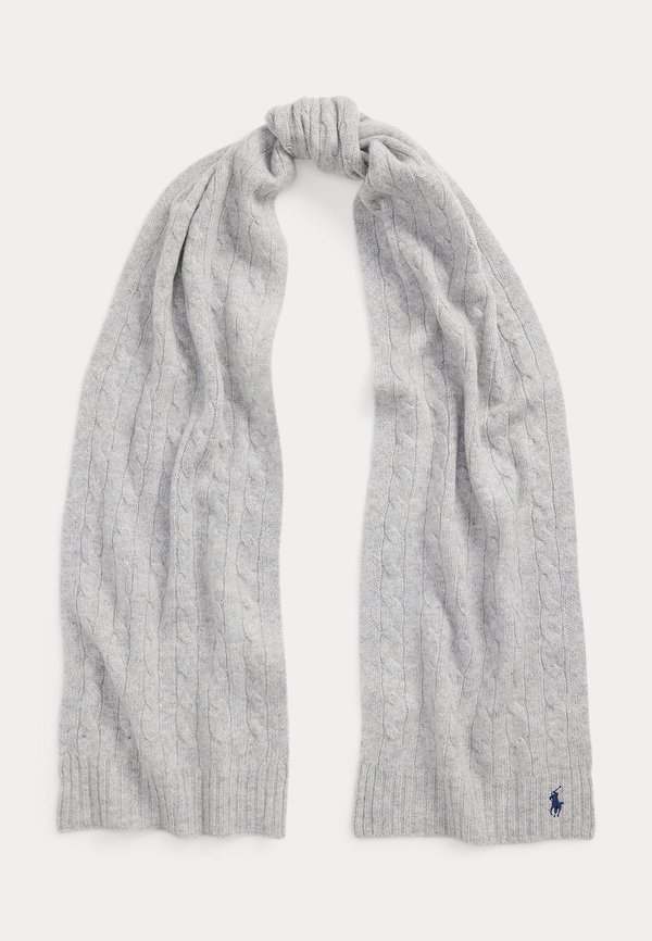 CABLE KNIT WOOL CASHMERE SCARF - Scarf 1
