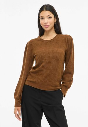 PULLOVER VIMABLE RUNDHALS - Maglione - chocolate brown