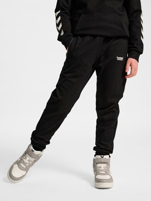 Hummel, HUMMEL HMLJR REGULAR ADJ WAIST PANTS UNISEX - Jogginghose - black