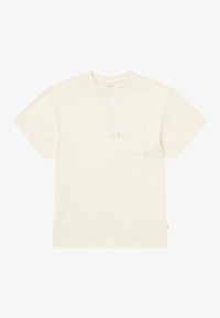 LOGO POCKET TEE UNISEX - Lihtne T-särk - antique white