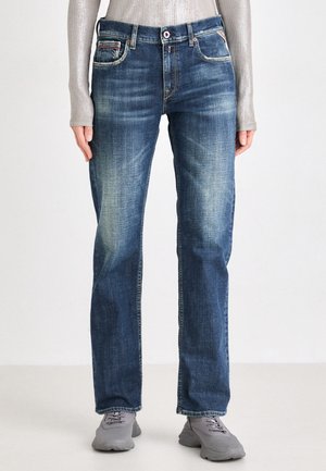AKEME PANTS - Straight leg jeans - dark blue