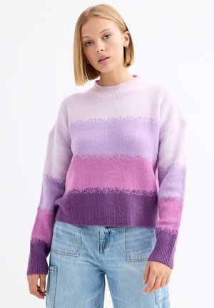 INSIDE DE RAYAS - Jersey de punto - morado