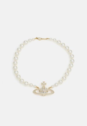 Vivienne Westwood ONE ROW BAS RELIEF CHOKER - Necklace - gold-coloured/cream