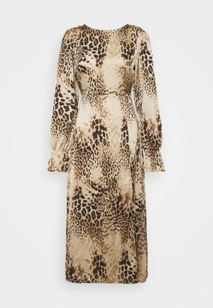 PEN BACK MIDI DRESS - Vestito estivo - brown