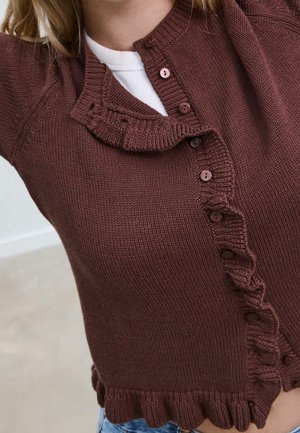 Stradivarius, Gilet - dark brown