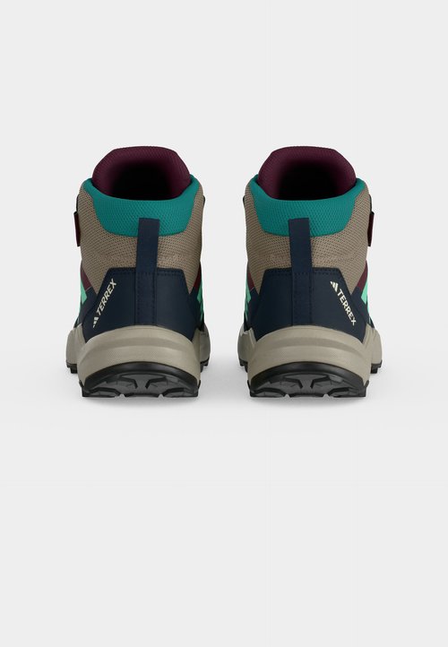 adidas AX4R MID UNISEX - Hiking shoes - maroon/pulse mint/chalky brown — foto 4