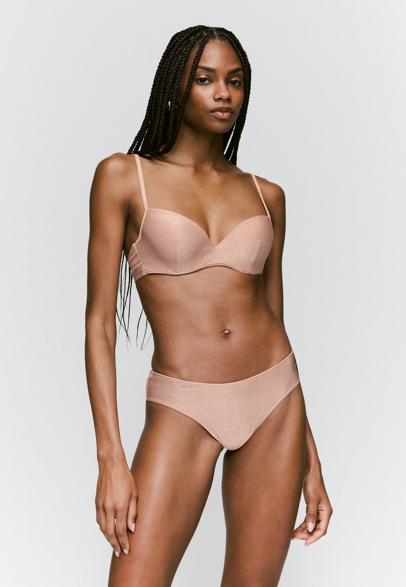 SARDA Sujetador sin aros beige/beige jaspeado